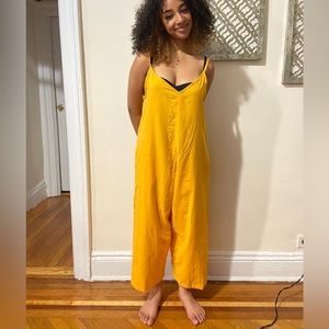 Yellow baggy sundress